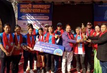 बागलुङ महोत्सवः मेरो डेण्टल होमलाई महिला भलिबलको उपाधि